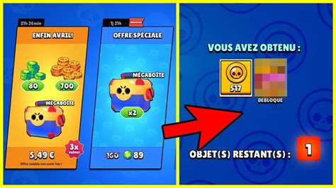 BRAWL STARS JE DÉBLOQUE LA CHOSE LA PLUS RARE SUR MON COMPTE PACK