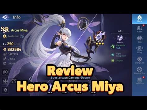 Review Hero Tinted Arcus Miya Mobile Legends Adventure Youtube