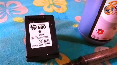 HP 680 Cartridge Refill How To Refill HP 680 Black Ink Cartridge