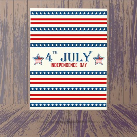 Premium Vector Usa Independence Day Poster