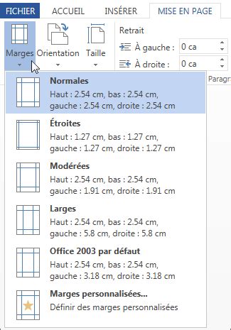 D Finir Ou Modifier Des Marges De Page Dans Word Support Office