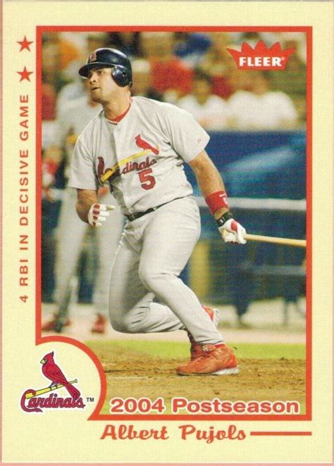 2005 Fleer Tradition 343 Albert Pujols For Sale Online EBay