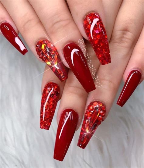 Uñas Acrilicas 2020 Rojas Moda Uñas Acrilicas