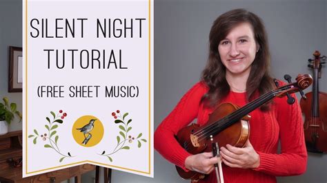 How To Play “silent Night” Violin Tutorial And Free Sheet Music