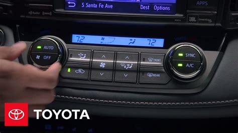 2013 RAV4 How To Automatic Dual Zone Climate Control Toyota YouTube