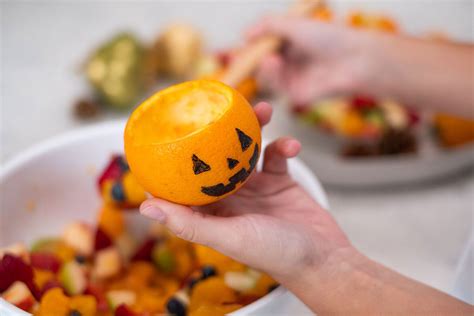 Halloween Hacks Fruit Tray Jack O’ Lanterns Chick Fil A