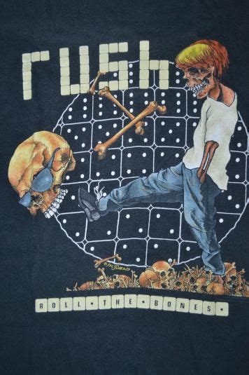 Vintage 90s RUSH Roll The Bones Tour Pushead T Shirt Vintage Rock T