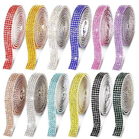 Roll Crystal Rhinestone Diamond Ribbon Crystal Self Adhesive