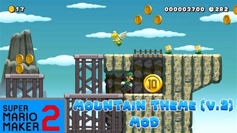 Nsmbu Mountain Theme V2 Super Mario Maker 2 Mods Youtube