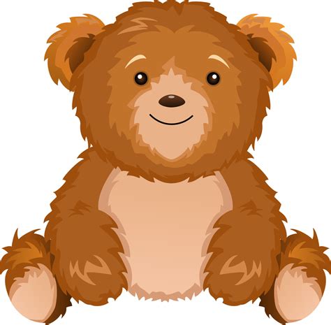 Cute Teddy Bear Sitting On White Background Vector Art At Vecteezy