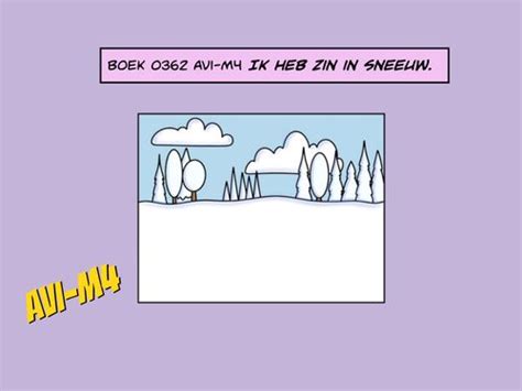 Book Creator Boek 0362 Avi M4 Ik Heb Zin In Sneeuw