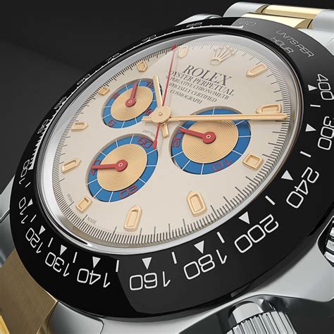 Rolex Daytona White Dial Render Ready Vray 3d Model Cgtrader