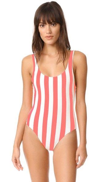 Solid And Striped The Anne Marie One Piece Solidstriped Cloth