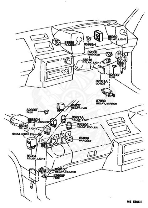 2004 Toyota Celica Fuse Box Diagram