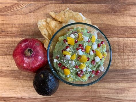 Mango Pomegranate And Feta Guacamole Cbk Catering And Events