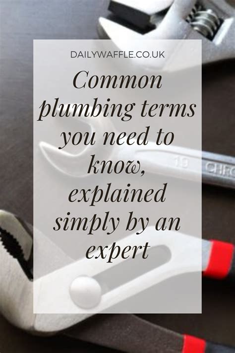 Common Plumbing Terms You Need To Know Explained Simply By An Expert