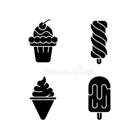 Ice Cream Swirl Waffle Cone Silhouette Stock Illustrations 28 Ice