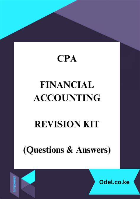 KASNEB Financial Accounting Revision Kit ODeL Co Ke