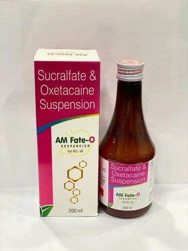 Sucralfate Oxetacaine Suspension Syrup 200ML Prescription At Rs 249