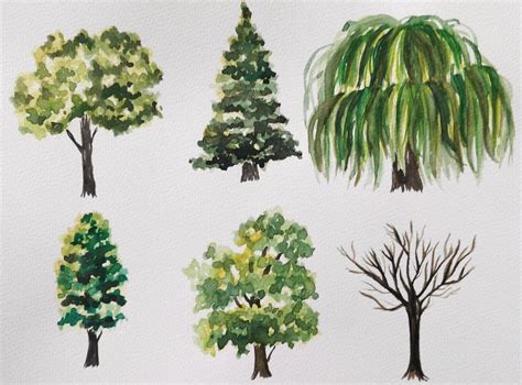 How To Paint Watercolor Trees Erika Lancaster Artist Online Art