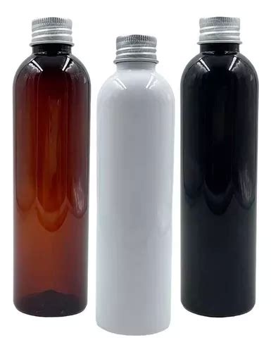 Envases Plasticos Ambar 250 Ml Tapa Metalica Aluminio X 50 Envío gratis