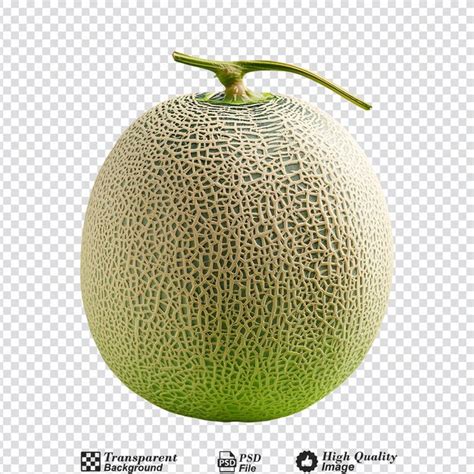 Fresh Japanese Melons Isolated On Transparent Background Premium Ai