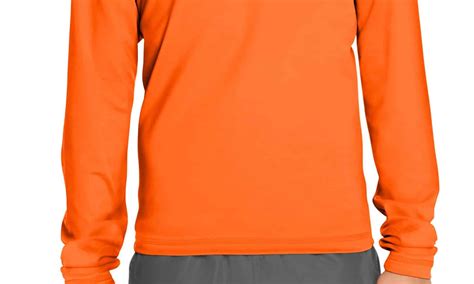 Rash Guard Long Sleeve Orange Wet Effect Inc