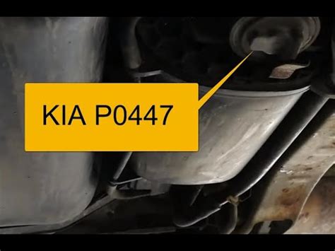 fix  kia p code evaporative emission control system vent