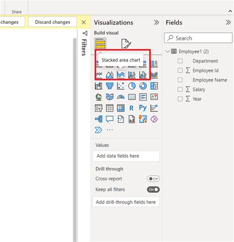 Power Bi How To Create A Stacked Area Chart Geeksforgeeks