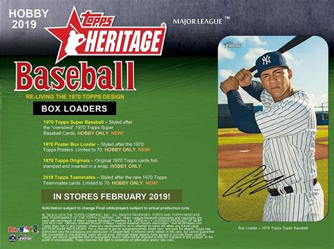 2019 Topps Heritage Baseball Hobby Box Breakaway Sports Cards