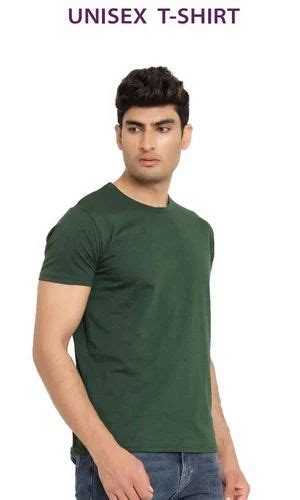 Men Black 180 Gms Round Neck Half Sleeve T Shirts Size Medium Plain