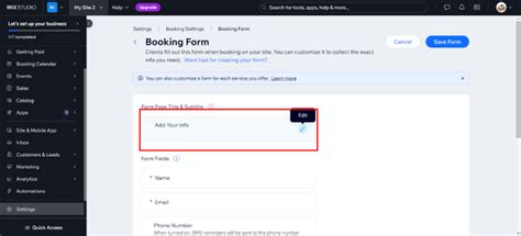 How To Use Wix Bookings Wiksit