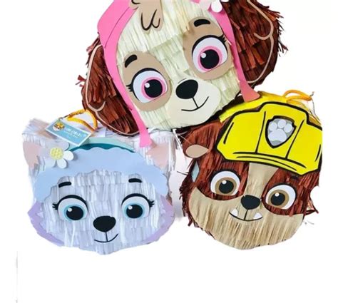 Paw Patrol Recuerdos Dulceros Mini Piñatas Patrulla Canina Envío Gratis