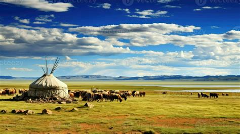 mongolia mongolian steppe iconic ai generated 29141041 Stock Photo at ...