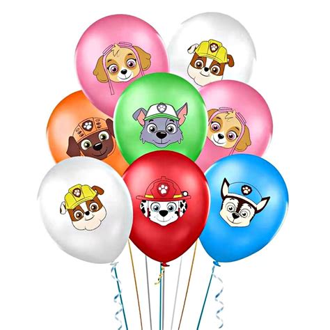 Inch Paw Patrol Balloon Latex Balloon Chase Marshall Rubble Skye