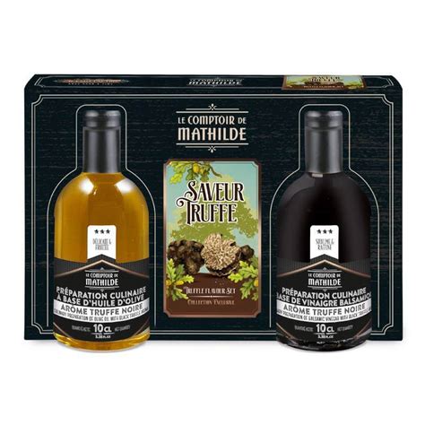 Coffret Huile Et Vinaigre Saveur Truffe Noire