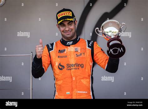 Daruvala Jehan Ind Mp Motorsport Dallara F2 Portrait On The Podium During The 5th Round Of