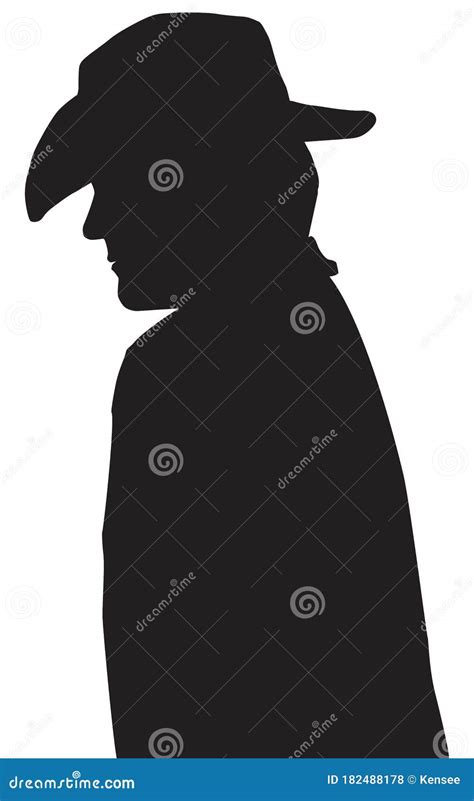 Cowboy Walking Silhouette Vector Graphic | CartoonDealer.com #206242477