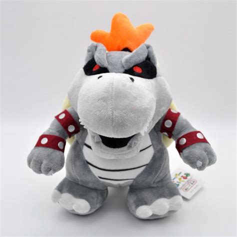 Bowser Koopa Mario Plush Toys Bowser Jr. Mario Bros Anime Figures Fury ...