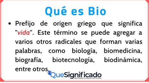 Platillo Controlar Profesi N Significado De Prefijo Bio Depresi N