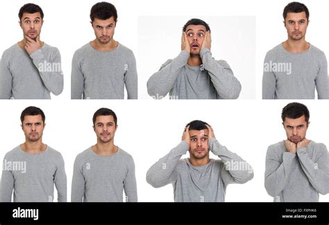 Portraits With Different Emotions Of A Young Man Stock Photo 102529706