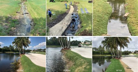 Golf Course Erosion Lake Bank Restoration Sox Erosion Solution