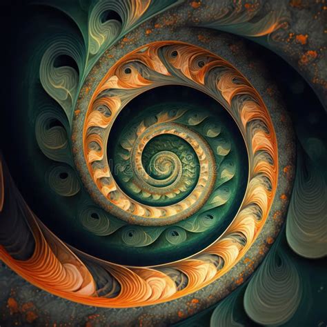 Fractal Fibonacci Background Stock Illustration - Illustration of ...