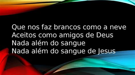 NADA ALEM DO SANGUE Slide Gospel