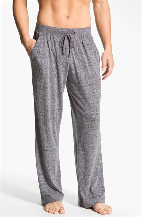 Daniel Buchler Lightweight Heathered Cotton Blend Lounge Pants Nordstrom