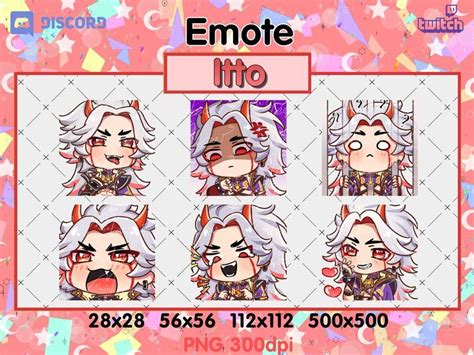 Itto Emote Genshin Impact Pack 1 Twitch Emote Discord Etsy In 2022