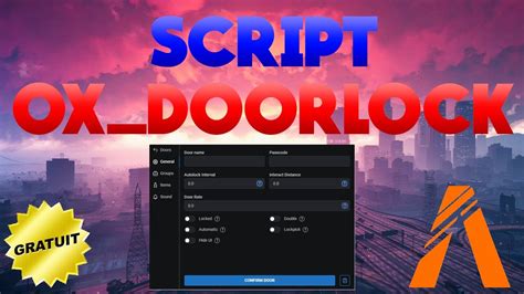 Fivem │ Script Ox Doorlock Gratuit │ Tuto Gta 5 Rp Youtube