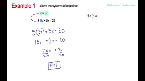 Systems Of Equations Substitution - Tessshebaylo