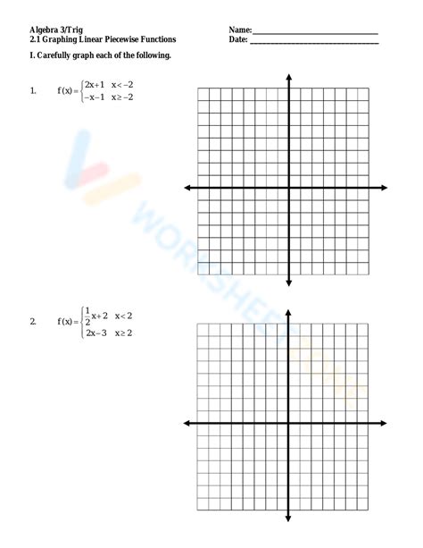 Piecewise Worksheet Worksheets Library