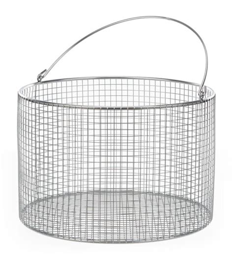 Bochem Round Stainless Steel Wire Baskets with Handle Diámetro 300 mm